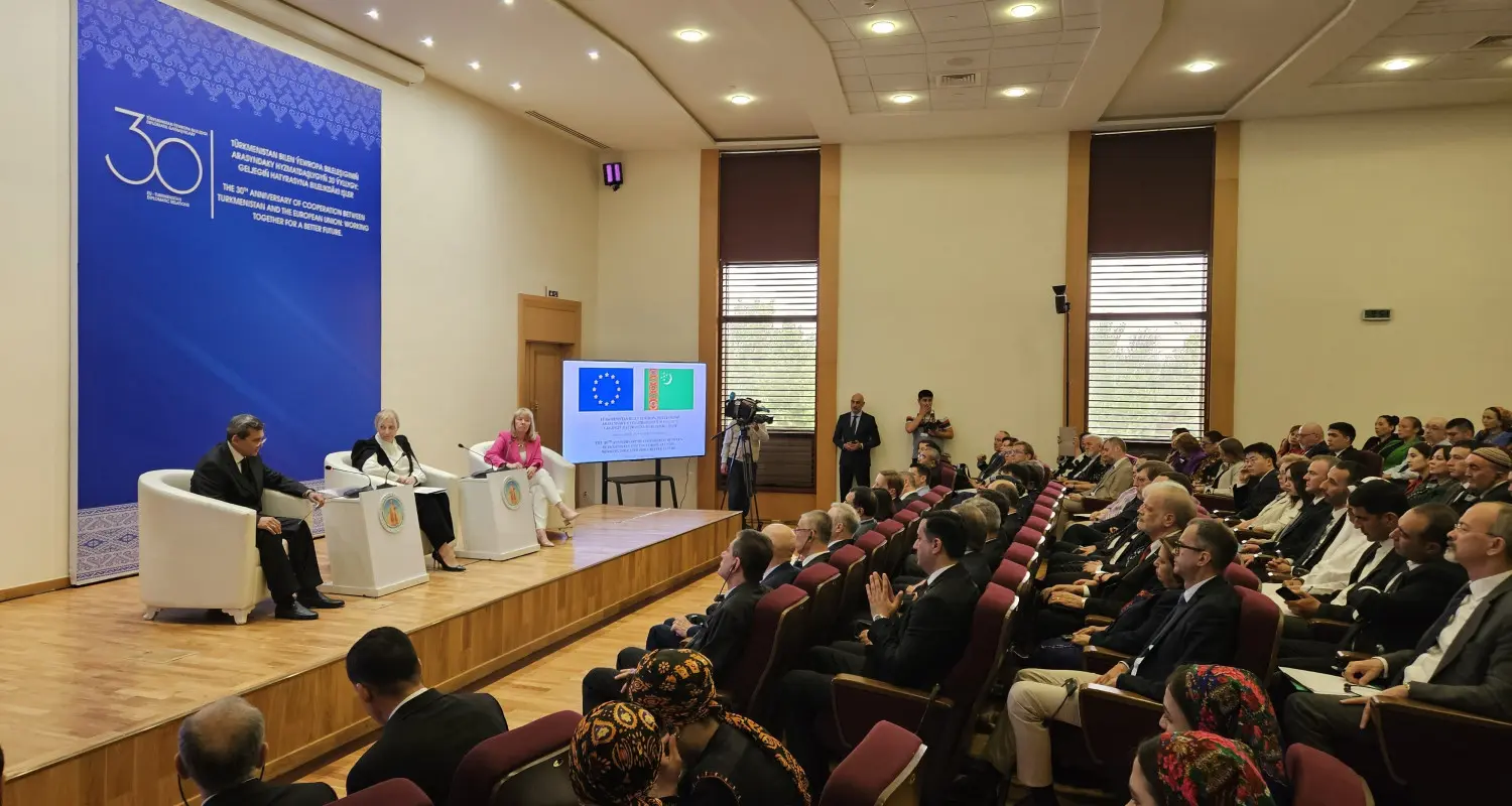 Türkmenistanyň DIM-de Türkmenistanyň we Ýewropa Bileleşiginiň Bilelikdäki maslahaty geçirildi